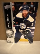 Jakub Voracek #554 Upper Deck NHL Hockey 2021-22 Columbus Blue Jackets