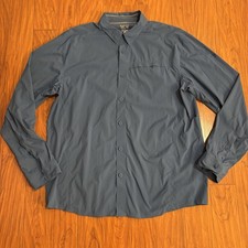 Mountain Hardwear Long Sleeve Button Down Shirt Mens XL Blue