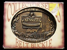 IJ19102 MIB VINTAGE 1993  KESSLER AMERICAN WHISKEY  INDIANA BOOZE BUCKLE