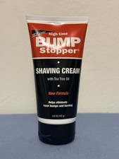 High Time Bump Stopper Shaving Cream with Tea Tree Oil, 5 OZ New Formula New