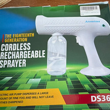 Cordless Rechargeable Handheld Paint Sprayer Atomizer DS36 White