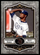 2009 Upper Deck A Piece of History Fernando Perez #143 Tampa Bay Rays