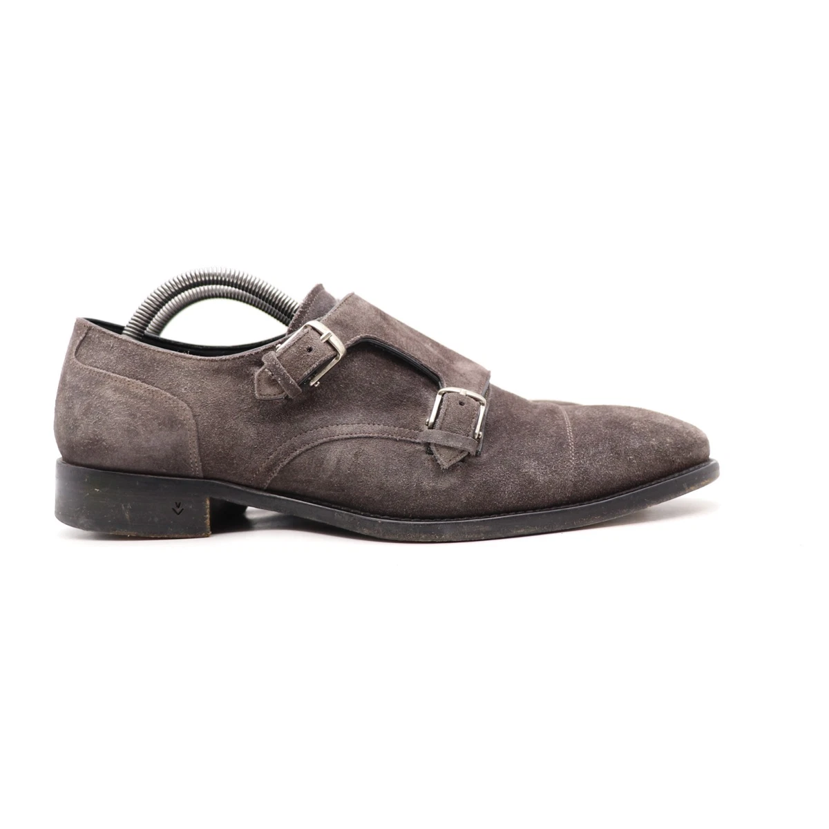Esquivel NWB Michael Double Monk Strap Dress Shoes Size 12 US Light Gray Suede Di Bianco NWD Isernia Suede Double Monk Strap Dress Shoes  main image 2