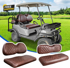 4PCS Golf Cart Seat Covers Kit, Front and Rear Seat Covers Fits Club Car