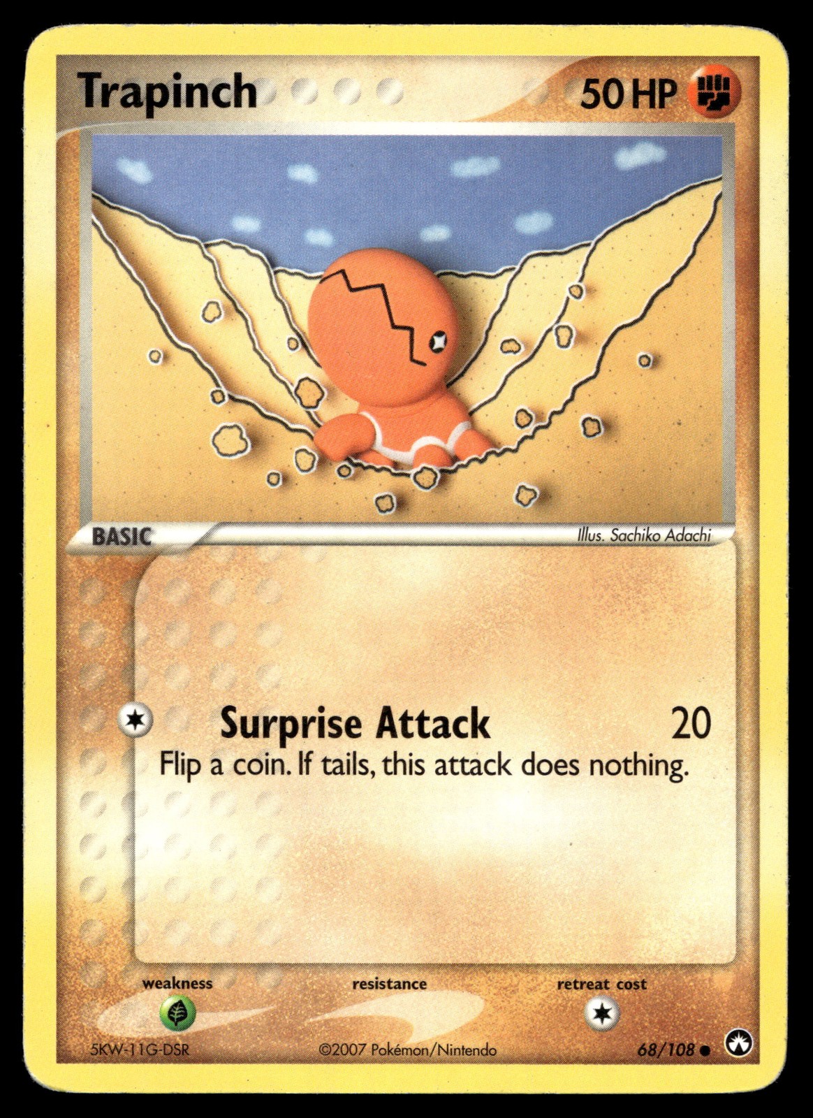 Trapinch Pokemon Power Keepers 68/108 LP