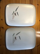 Vintage Denby Greenwheat rectangular platter/tray/seving dish 34.5x25.5cm