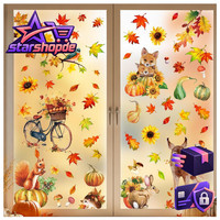 Fensterbilder Herbst 9 BläTter Selbstklebend FüR Kinder Deko Basteln