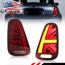 Red Tail Lights Union Jack For 2001-2006 Mini Cooper S R50 R52 R53-W/Animation