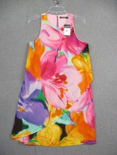 Lauren Ralph Lauren Dress Womens 4 Floral Sleeveless Asymmetrical Hem Spring