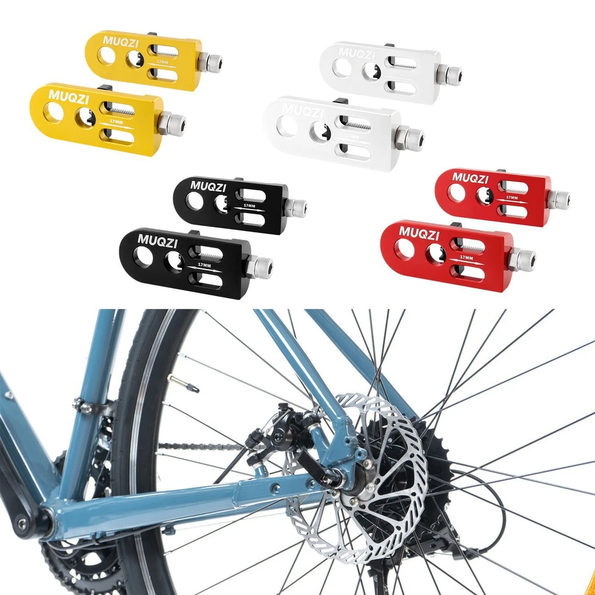 10 pezzi tendicatena strumento catena regolare bulloni in acciaio al carbonio biciclette strumento di riparazione catena accessori ciclismo bicicletta regolatore catena ingranaggio accessorio catena