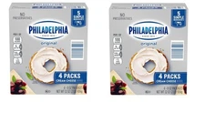 Philadelphia Original Cream Cheese Blocks, 8 oz., 4 Each Pack Of 2