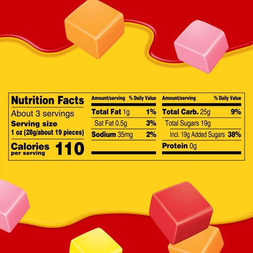 Fruit Chews Candy - Original Minis, 8oz, Mini Candy, Bulk Box Pack of 8 - Picture 6 of 7