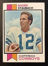 ROGER STAUBACH 1973 TOPPS NFL #475 HOF 2nd YEAR CARD DALLAS COWBOYS VINTAGE HOF