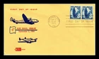 DR JIM STAMPS US COVER AIR MAIL 4C FIRST DAY ISSUE SCOTT C48 KOLOR KOVER