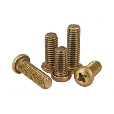 M2 M2.5 M3 M4 M5 M6 M8 Solid Brass Phillips Cross Pan Head Machine Screws Bolt