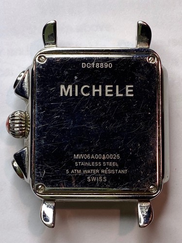 MICHELE DECO Chronograph Men’s Date Stainless Steel Watch 23 Jewels SWISS - Picture 5 of 12