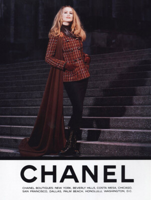1992 Chanel: Claudia Schiffer Vintage Print Ad | eBay