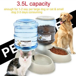 3 5l Dog Automatic Feeders Drinking Bowls For Cats Food Trough For