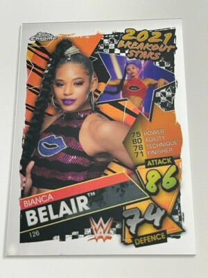 Topps Slam Attax Chrome 2021 Wrestling WWE Card 126 Bianca Belair