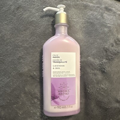 Calm Haven Lavender & Iris Aromatherapy Bath Body Works Moistur. BODY LOTION.
