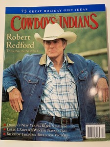 Cowboys Indians Magazine Robert Redford December 2003 Disney Louis L Amour Ebay