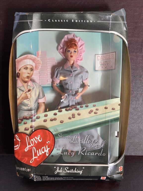 Mattel I Love Lucy Barbie Doll Job Switching Episode 39 New in Box