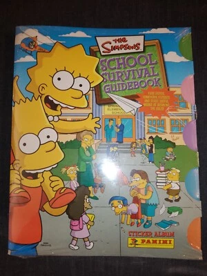 THE SIMPSONS SCHOOL SURVIVAL GUIDEBOOK ALBUM SET COMPLETO FIGURINE PANINI
