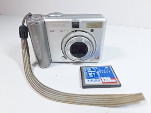 Canon PowerShot A70 3.2 MP 3x Zoom Digital Camera Silver PARTS ONLY