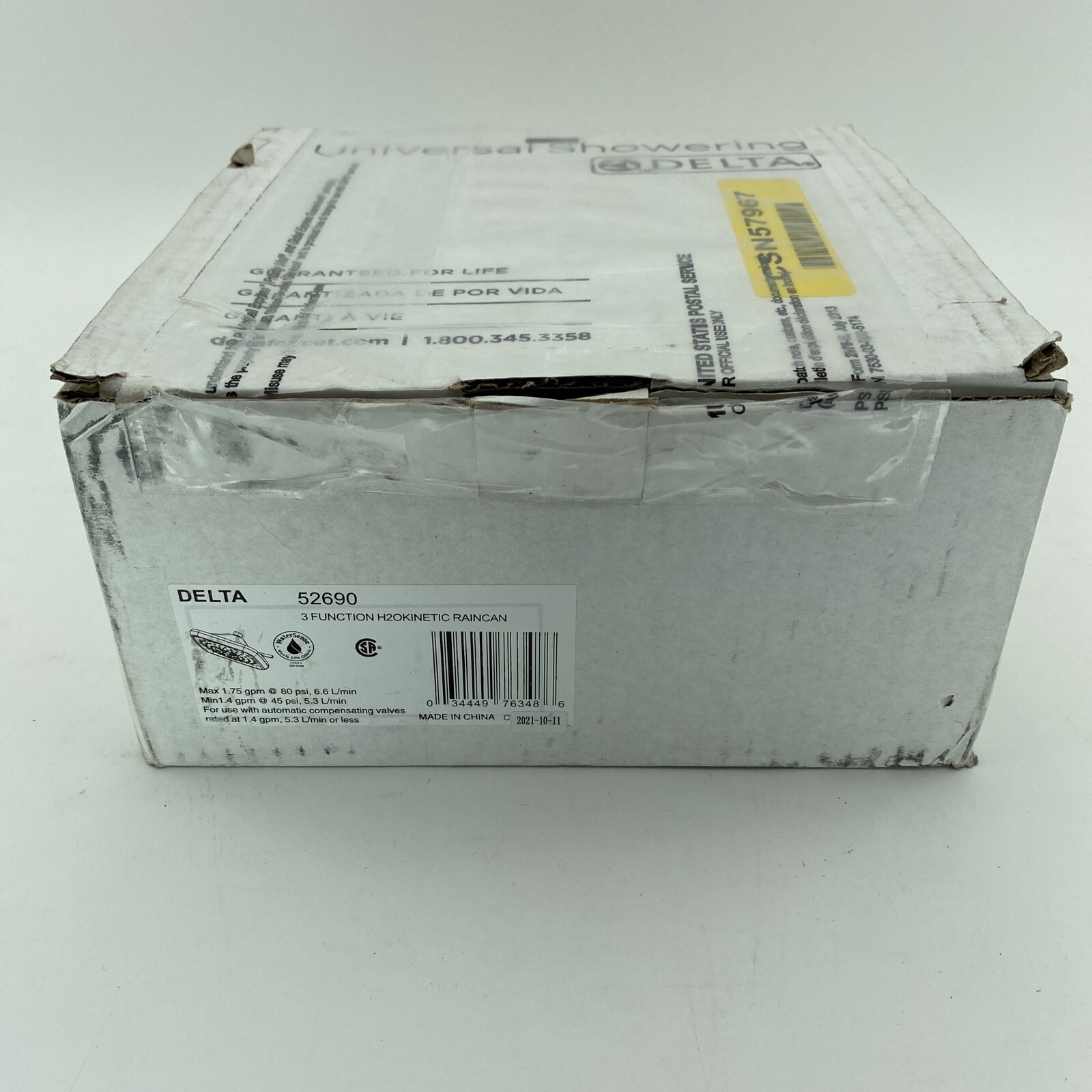 Delta 52690 Universal H2Okinetic 3-Spray 8" Multi-Func Shower Head - Chrome $162