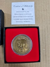 RARE Anheuser-Busch Collectors Coin Bronze "Clydesdale Mare and Foal" LTD ED#360