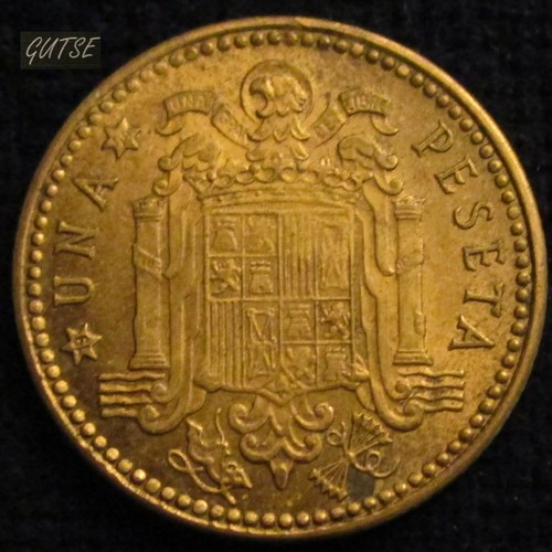 *GUTSE* FRANCO-16, 1 PESETA 1953*19-54, EBC++ - Imagen 3 de 3