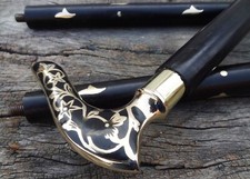 Luxury Designer Derby Head Brass Handle Victorian Handmade Wooden Walking Stick