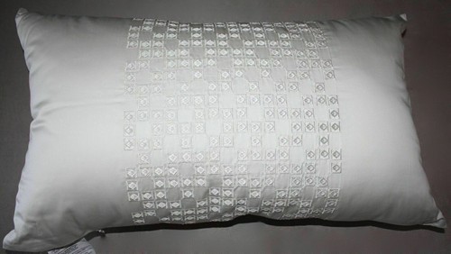 Hotel Collection 600TC Egyptian Cotton Ivory 14" x 24" Decorative Pillow $110. - Picture 2 of 2