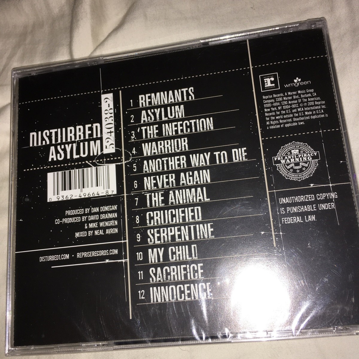 廃盤 アルステイク CD Asylum by Disturbed (CD, 2010 ) SEALED BRAND NEW 93624966487| eBay