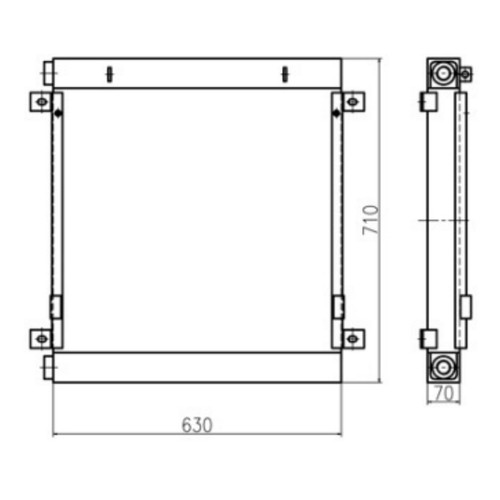 Hydraulic Oil Cooler 1189949 For Caterpillar Excavator CAT 311B 312B Engine 3064 - Picture 4 of 4