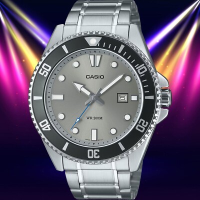 だ*ず様 CASIO MDV-107D-8AV WR 200M シルバー ダイヤ MDV-107D-8AV | CASIO