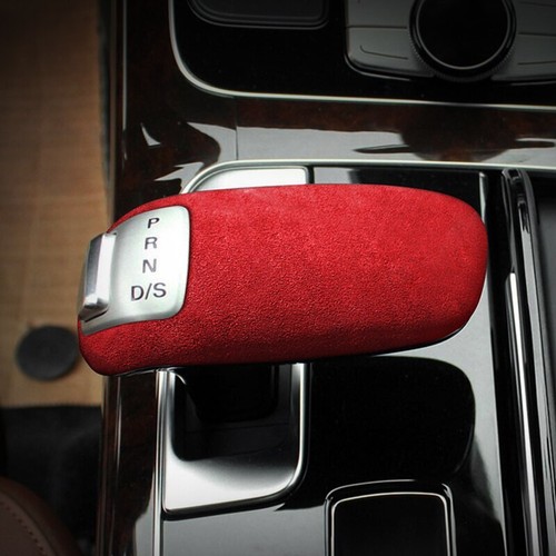 For Audi A8 D4 4H S8 Top Suede Wrap Car Gear Shift Knob Trim Cover Sticker - Picture 2 of 9