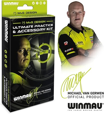 WINMAU Kit D'Accessoires Fléchettes Michael Van Gerwen MvG - Anneaux D'Entraînement Et Ailettes - Pour Débutants Et Pros