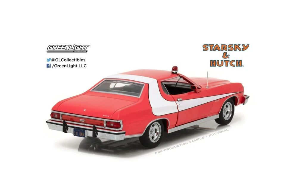 1976 FORD GRAN TORINO Starsky e Hutch Greenlight #84042 Die Cast 1/24 - Immagine 4 di 4
