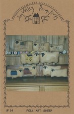 Sun Valley Primitives Folk Art Sheep Pillow Painting Applique Pattern