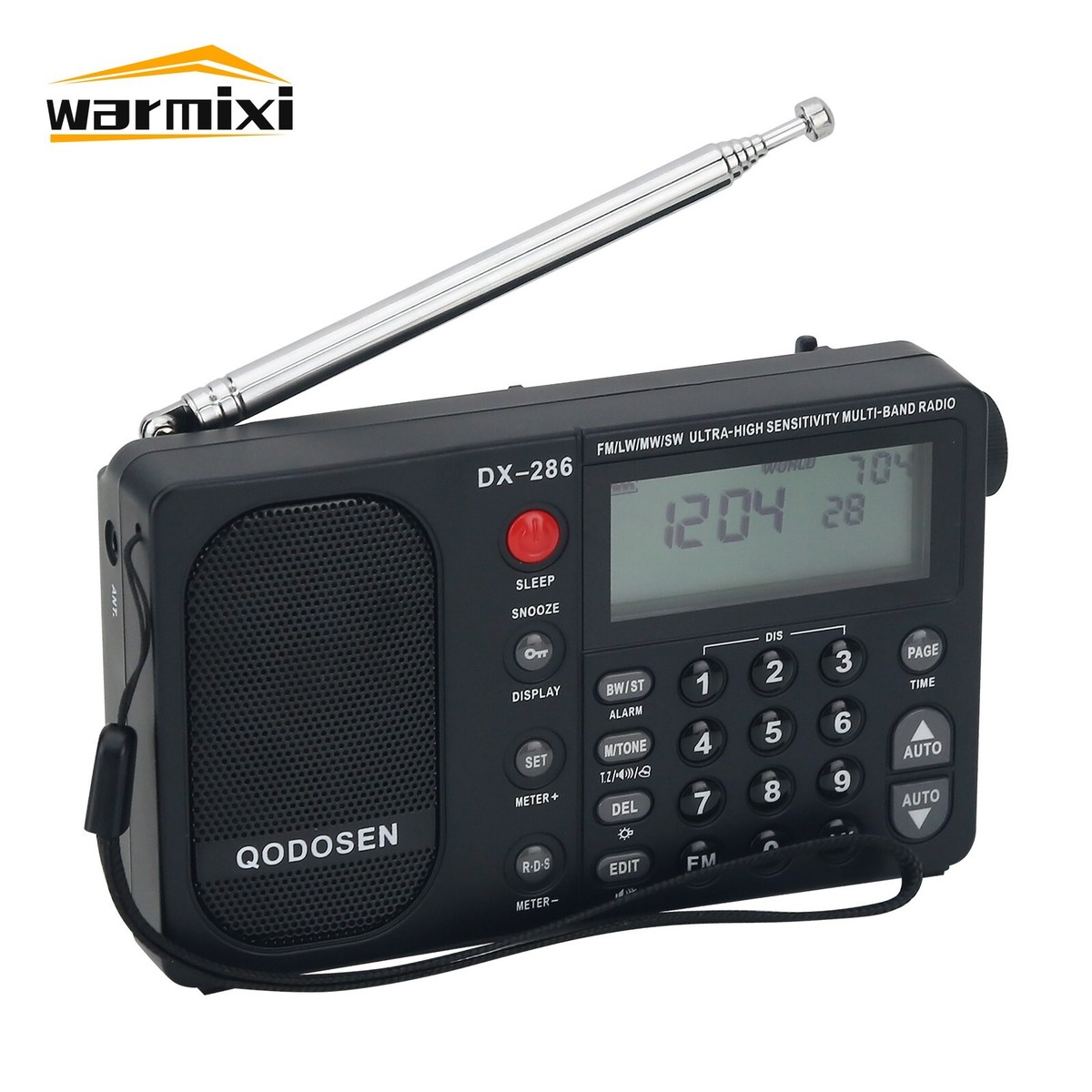 QODOSEN DX-286 Multi-band Radio AM/FM/LW/SW high Sensitivity Radio