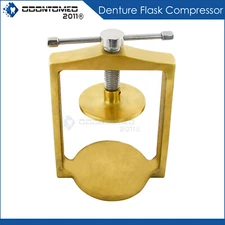 Dental Denture Flask Compressor Laboratory Brass Denture Alloy Press DN-2306