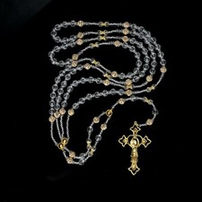 Wedding Lasso Rosary   Crystal Beads Chain.