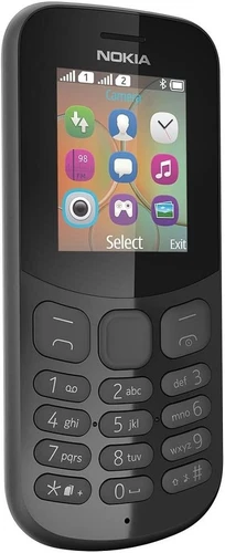 Nokia 130 2017 Dual SIM Unlocked 8MB 1.8" Bluetooth Mobile Button Phone Black - Afbeelding 1 van 18