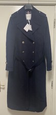 Bnwt Tommy Hilfiger Heavy Wool Blend Coat Navy Uk Size 14