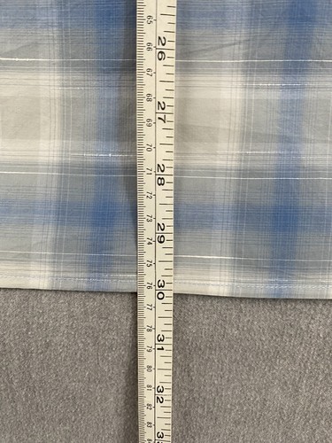 Vince Mens Shirt - L - Blue/White Plaid - Cotton/Linen - Picture 7 of 7