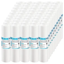 50Pack 1/5/10/20/25/50 Micron 10"x2.5" Sediment Water Filter Whole House Replace
