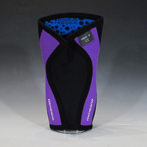 Soporte de rodilla Rehband 105230 neopreno Rx (3 mm/5 mm, negro/púrpura, M) devolución al por menor - Imagen 5 de 8