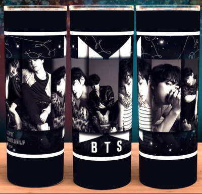 BTS KPOP Korean Pop Music Group Cup Mug Tumbler 20oz
