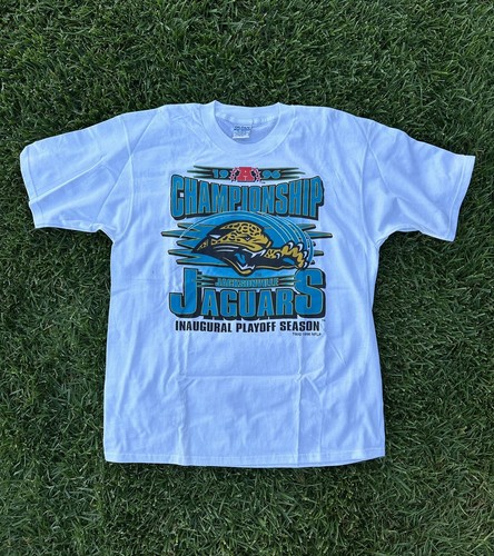 Vintage 1996 NFL Jacksonville Jaguars AFC Championship T-Shirt XL - Picture 2 of 9